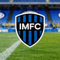 国际米兰足球俱乐部标志 - 蓝黑条纹盾牌与字母IMFC